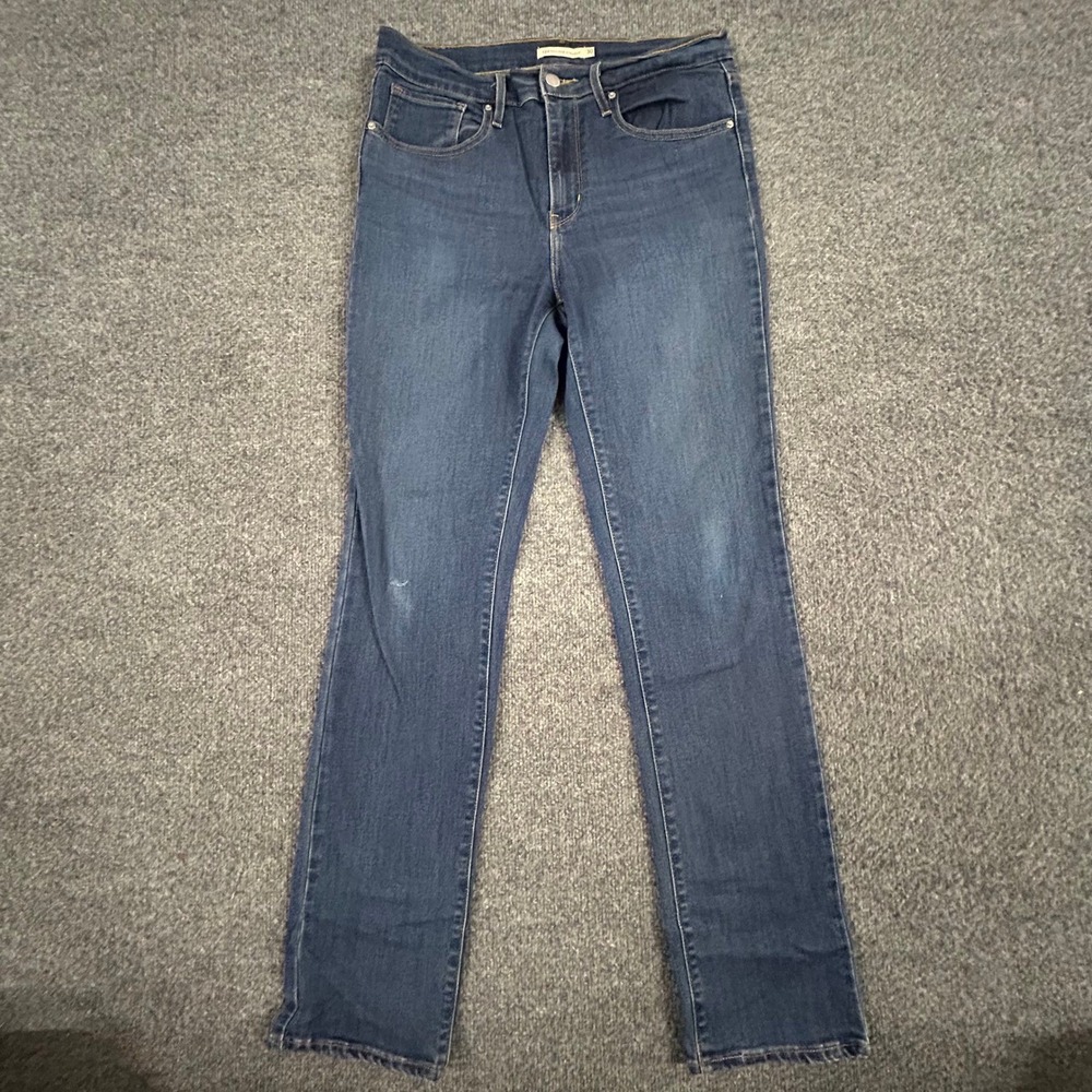 Levi's Jeans Womens Size 30 Blue 724 High Rise Straight Leg Dark Wash Stretch